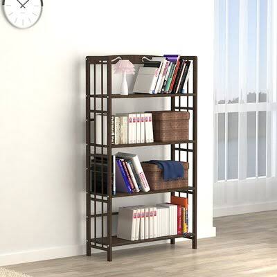 Aguilera Solid Wood Standard Bookcase Andover Mills Size: (4 Shelves) 49 MMG44A_N20Z Aguilera Solid Wood Standard Bookcase Andover Mills Size: (4 Shelves) 49 MMG44A_N20Z