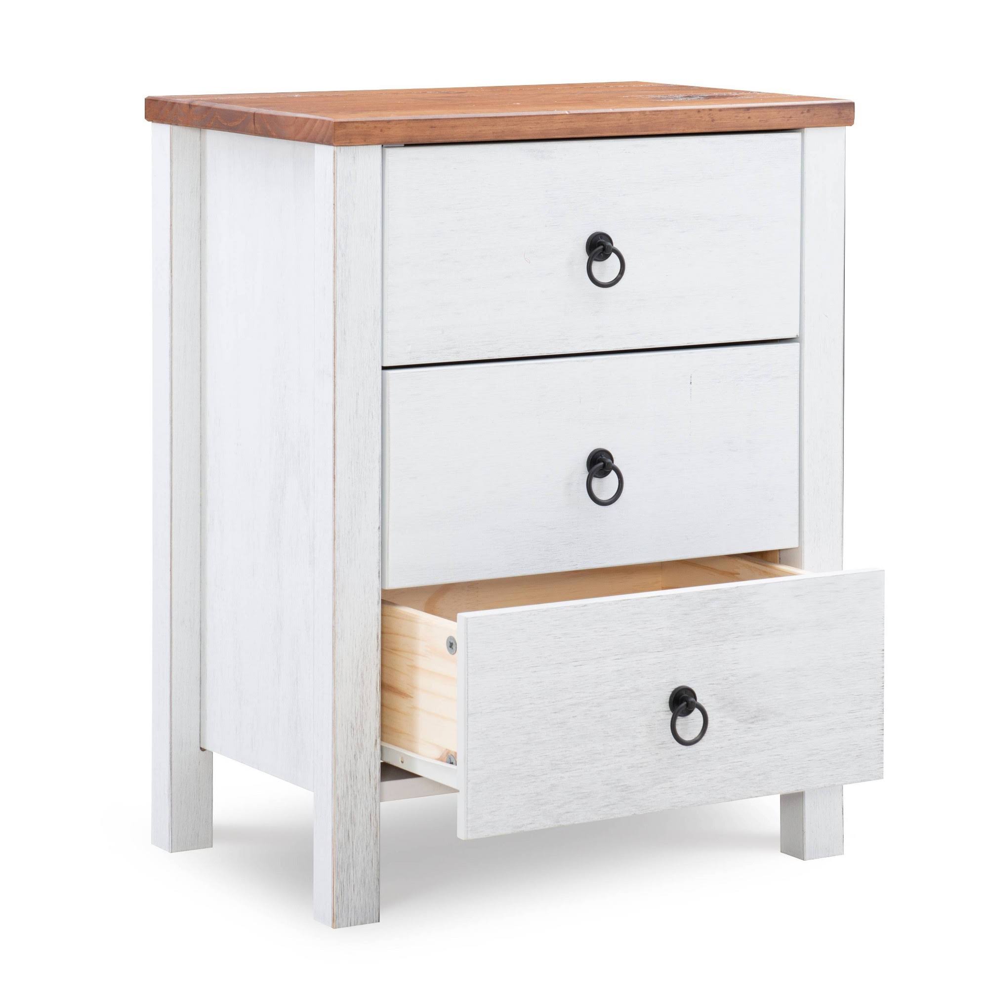 Tobias 3 Drawer Chest White - Powell N6CRG9_SUK4
