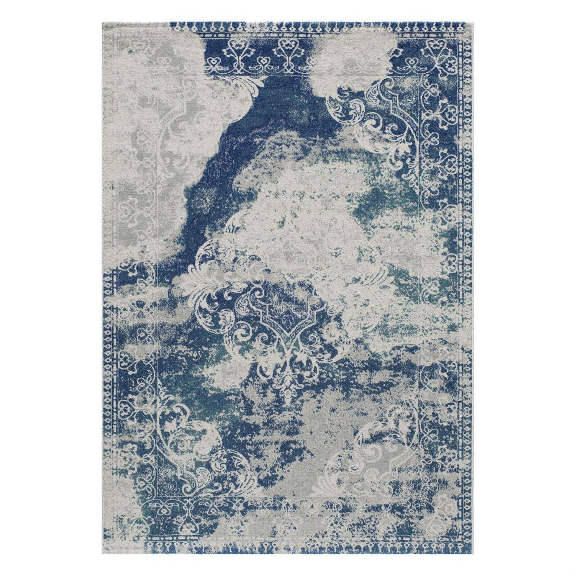 Momeni Loft Area Rug, Blue, 5'3 NLQ60S_4OZM Momeni Loft Area Rug, Blue, 5'3 NLQ60S_4OZM