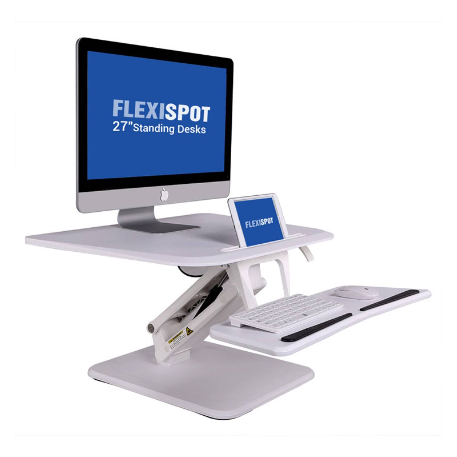 FlexiSpot Desktop Standing Desk White - CompactRiser M5W BCYA1S_QJYE FlexiSpot Desktop Standing Desk White - CompactRiser M5W BCYA1S_QJYE