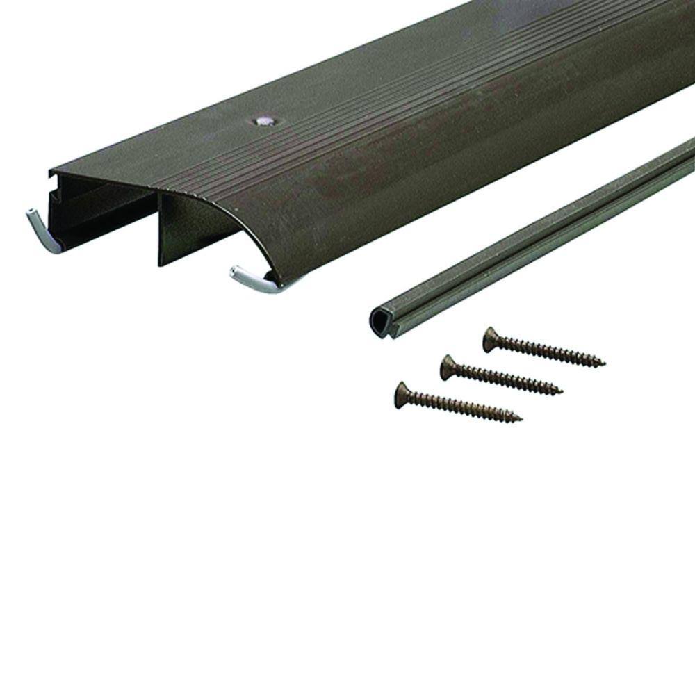 M-D Building Products 3-1/2 in. x 64-1/2 in. Bronze Aluminum Bumper QR43Z5_GQKI M-D Building Products 3-1/2 in. x 64-1/2 in. Bronze Aluminum Bumper QR43Z5_GQKI