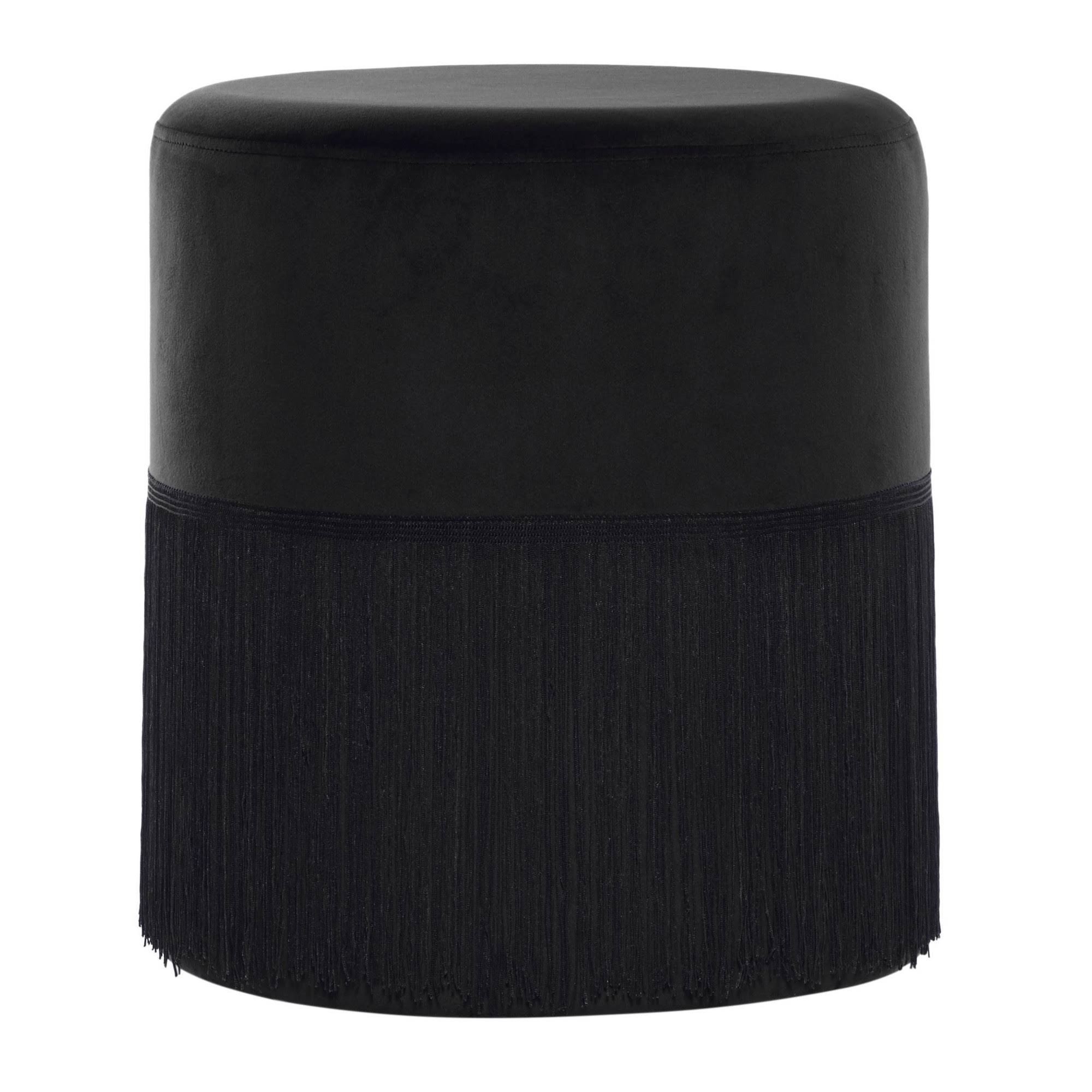 Zimlay Blue Wood and Fabric Traditional Stool WUYUEA_JJTN Zimlay Blue Wood and Fabric Traditional Stool WUYUEA_JJTN