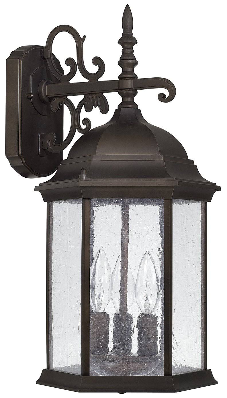 Capital Lighting 9834OB Main Street 3 Light Outdoor Wall Lantern, Old PGZANP_C2UL Capital Lighting 9834OB Main Street 3 Light Outdoor Wall Lantern, Old PGZANP_C2UL
