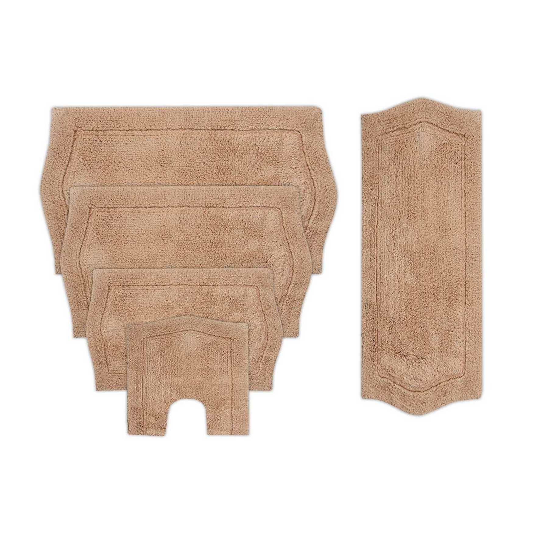 Home Weavers Waterford Collection Absorbent Cotton, Soft Rug, Machine Washable 5 Piece Set, JTRGTB_2IEG