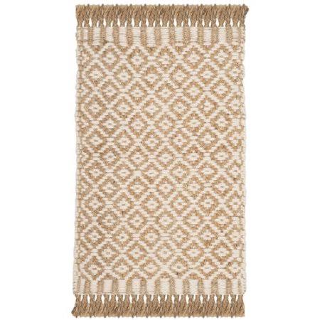 Gracie Oaks Nicholson Fiber Hand-Woven Natural/Ivory Area Rug; Square 7' JP60EP_L4F6 Gracie Oaks Nicholson Fiber Hand-Woven Natural/Ivory Area Rug; Square 7' JP60EP_L4F6