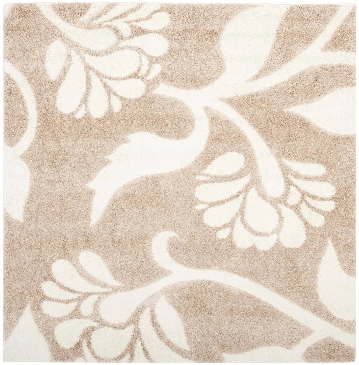 Safavieh SG459-1311-7SQ 6 ft. 7 in. x 6 ft. 7 in. Square Beige Cream Florida Shag LLN8OM_BZCB Safavieh SG459-1311-7SQ 6 ft. 7 in. x 6 ft. 7 in. Square Beige Cream Florida Shag LLN8OM_BZCB