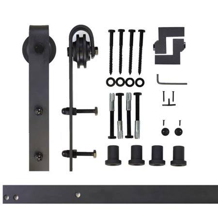 Vancleef 5 ft. Single Door Classic Design Barn Door Hardware QI1YGL_SQEP Vancleef 5 ft. Single Door Classic Design Barn Door Hardware QI1YGL_SQEP