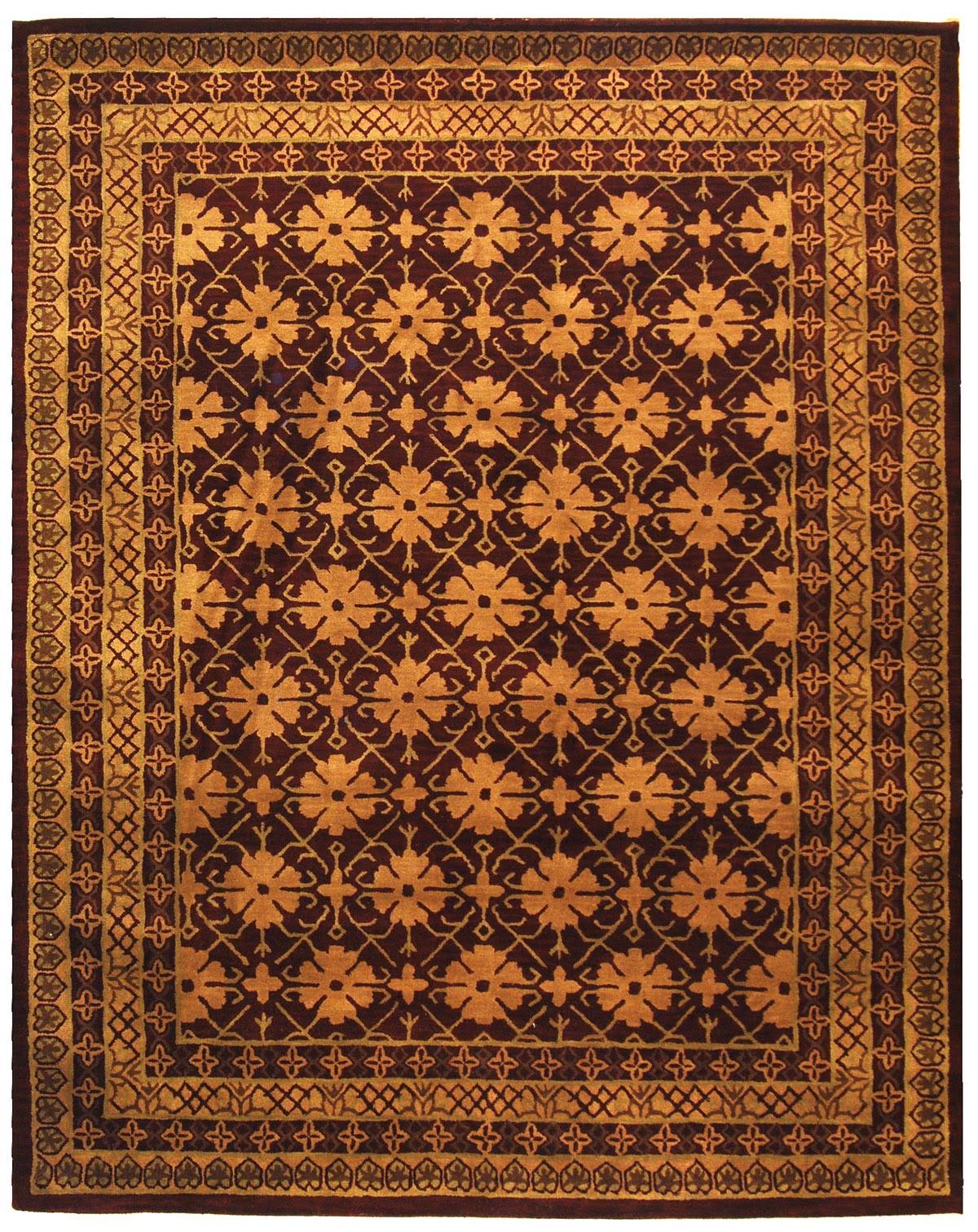 Safavieh Classic CL303B 6' x 9' Dark Red, Beige GCPYKK_S8HM