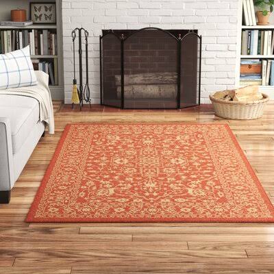Zane Oriental Terracotta Outdoor Rug Andover Mills Rug Size: Rectangle 6' x 9' EWKVBF_J8PE Zane Oriental Terracotta Outdoor Rug Andover Mills Rug Size: Rectangle 6' x 9' EWKVBF_J8PE