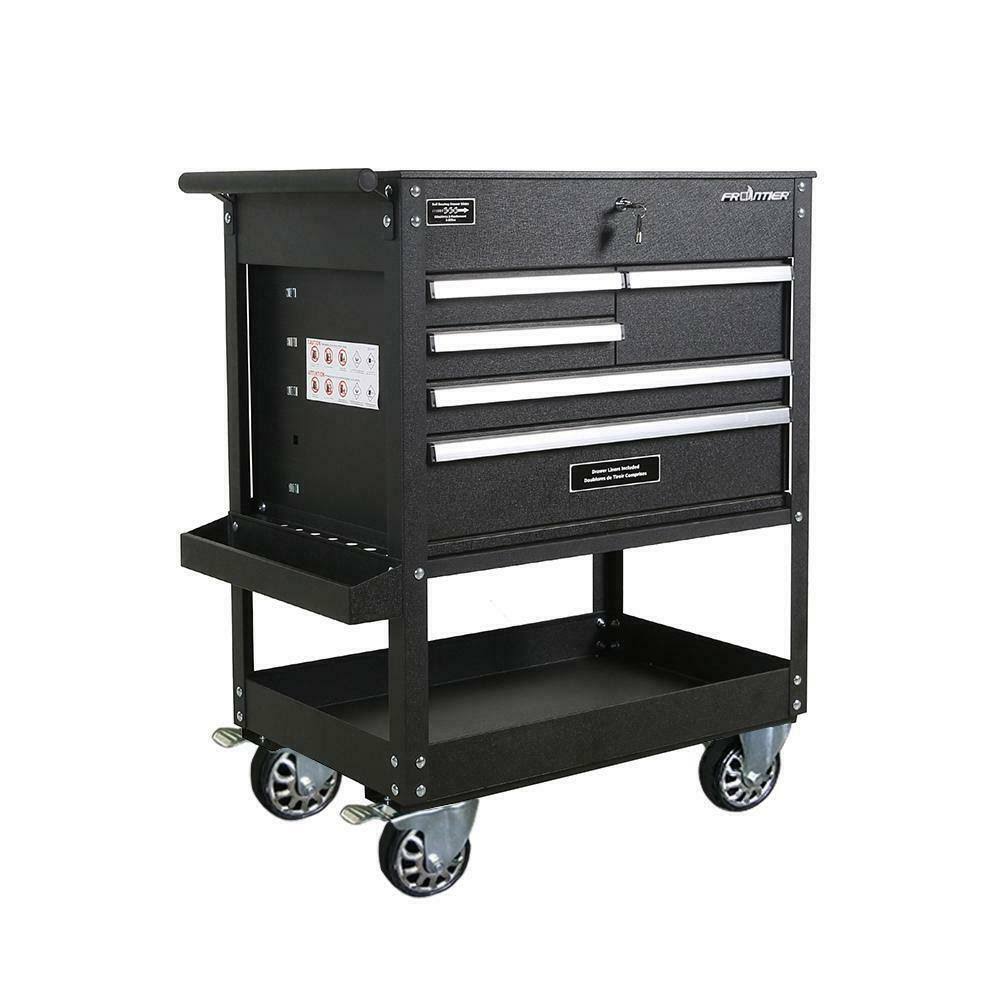 Frontier 32.75 in. 5-Drawer Tool Utility Cart in PEMUQM_RWTW