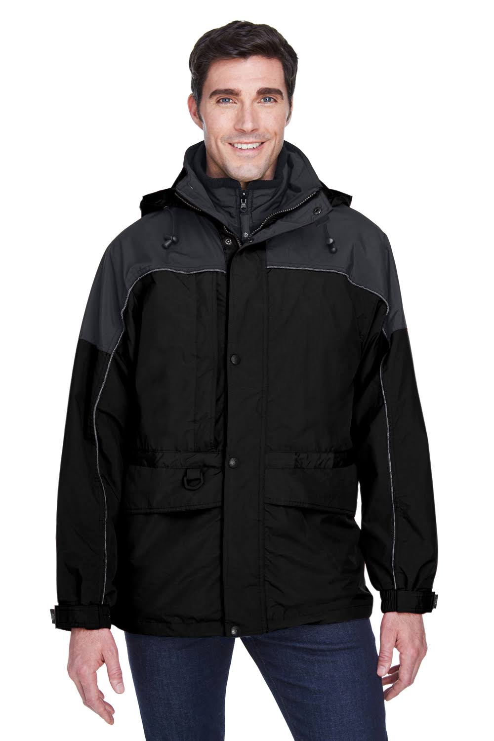 North End 88006 Adult 3-in-1 Two-Tone Parka - Black, IXIA7N_YASL North End 88006 Adult 3-in-1 Two-Tone Parka - Black, IXIA7N_YASL