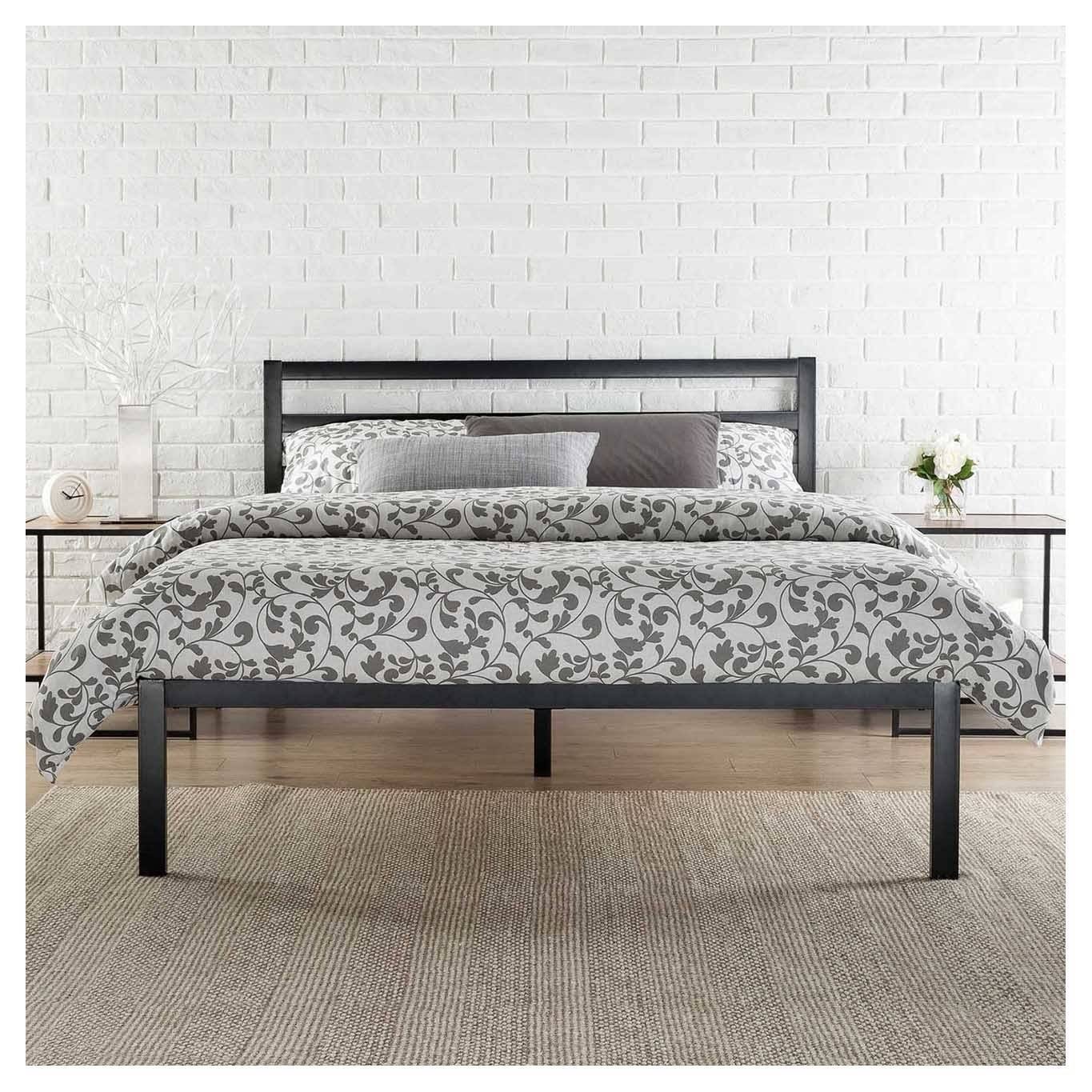 King Mia Modern Studio Platform 1500H Metal Bed Frame - OPBOUA_EFJT