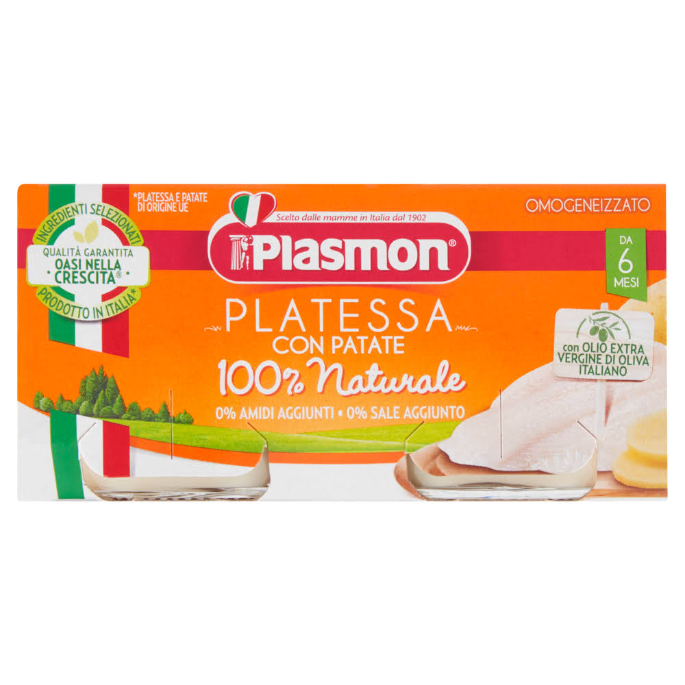 Plasmon Platessa Con Patate Omogeneizzato 2 x 80 P87BJP_N68F Plasmon Platessa Con Patate Omogeneizzato 2 x 80 P87BJP_N68F