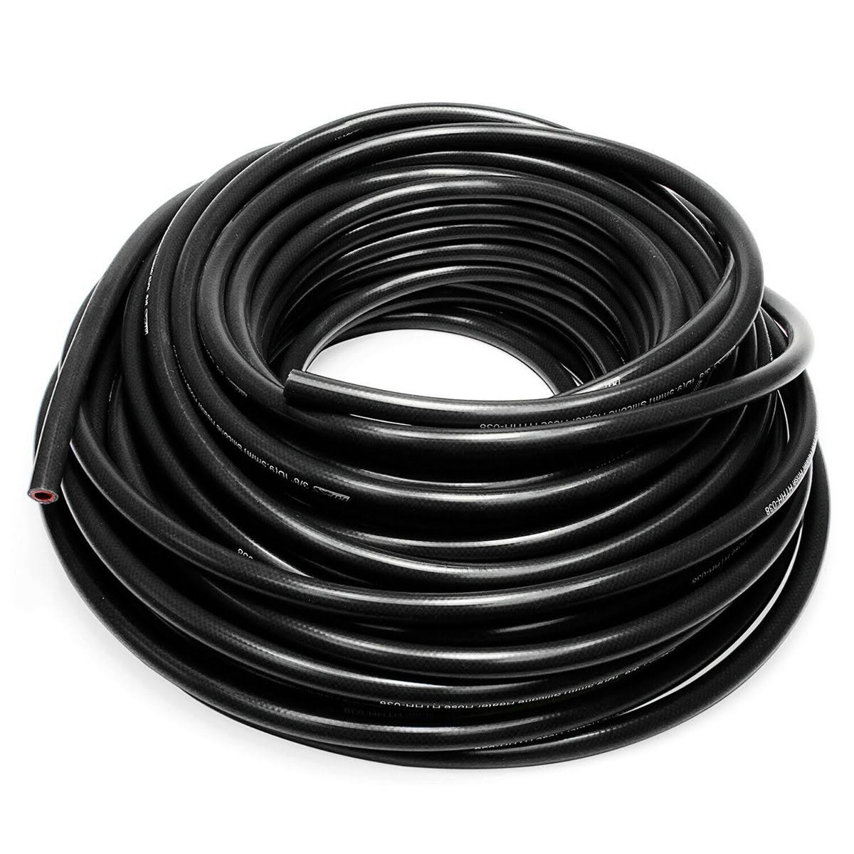 HPS High Temp 1/4 inch ID (6mm) Reinforced Silicone Heater Hose Black - 50 Feet C1GFED_P34Z