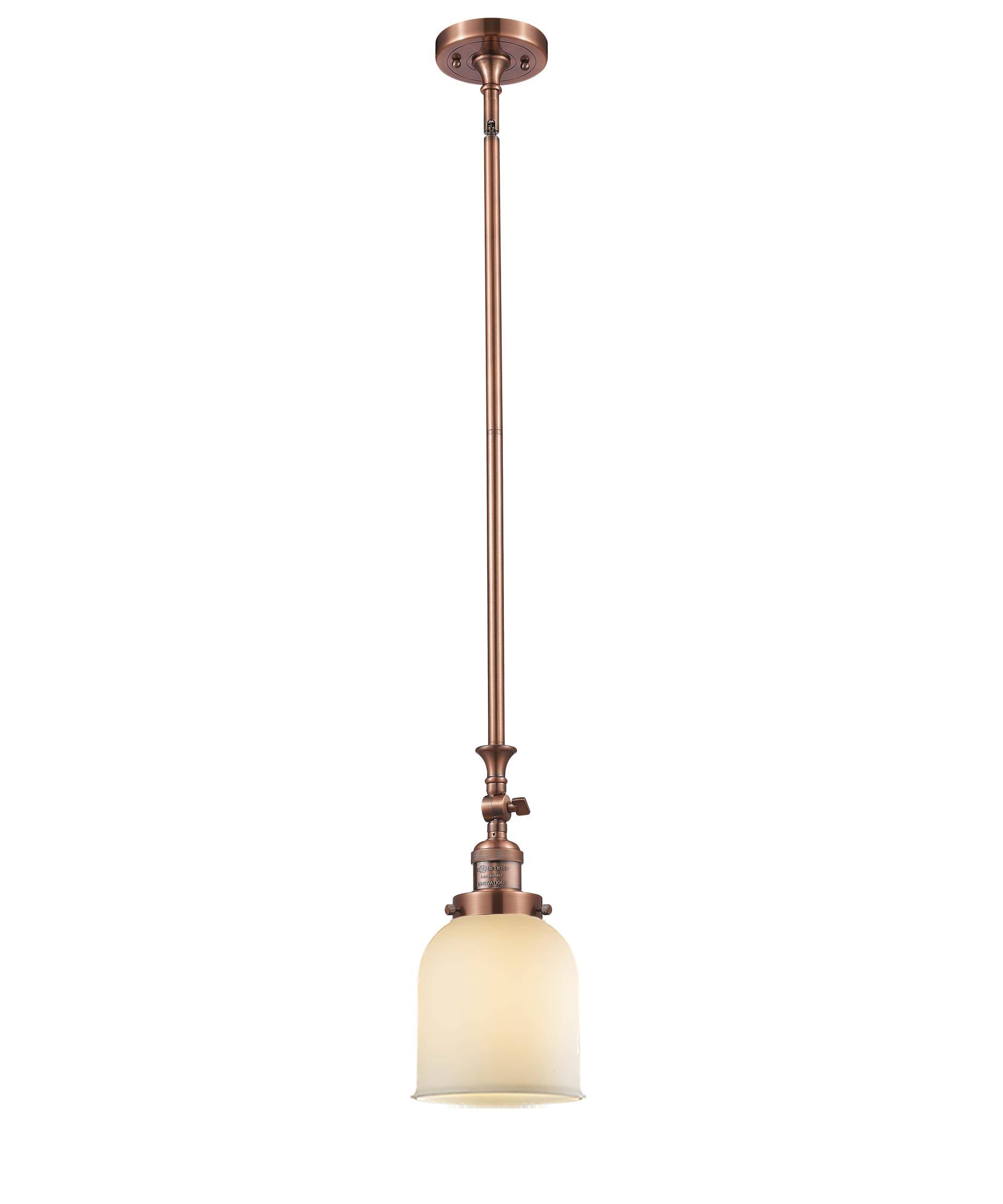 Innovations Lighting 206-AC-G51 Small Bell Mini Pendant Antique GNDY42_1PZY Innovations Lighting 206-AC-G51 Small Bell Mini Pendant Antique GNDY42_1PZY