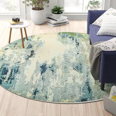 Chenango Light Blue Area Rug Zipcode Design Rug Size Round 8' XAHM8M_9FY6 Chenango Light Blue Area Rug Zipcode Design Rug Size Round 8' XAHM8M_9FY6