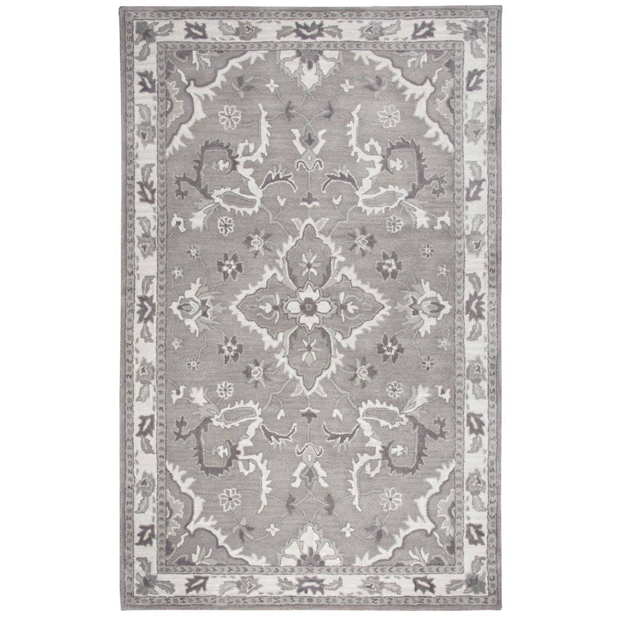 Liberty Collection Gray Medallion Rug - Gray 8' x 10' F37IVF_E0D3 Liberty Collection Gray Medallion Rug - Gray 8' x 10' F37IVF_E0D3