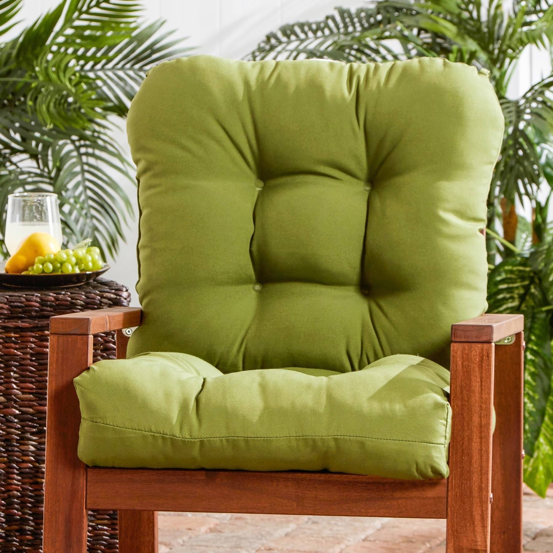 Rosewood Graham 21-Inch x 38-Inch Green Outdoor Seat/ Back Combo Cushion by Havenside Home - 21W x 38L - CVLWA0_E5QK