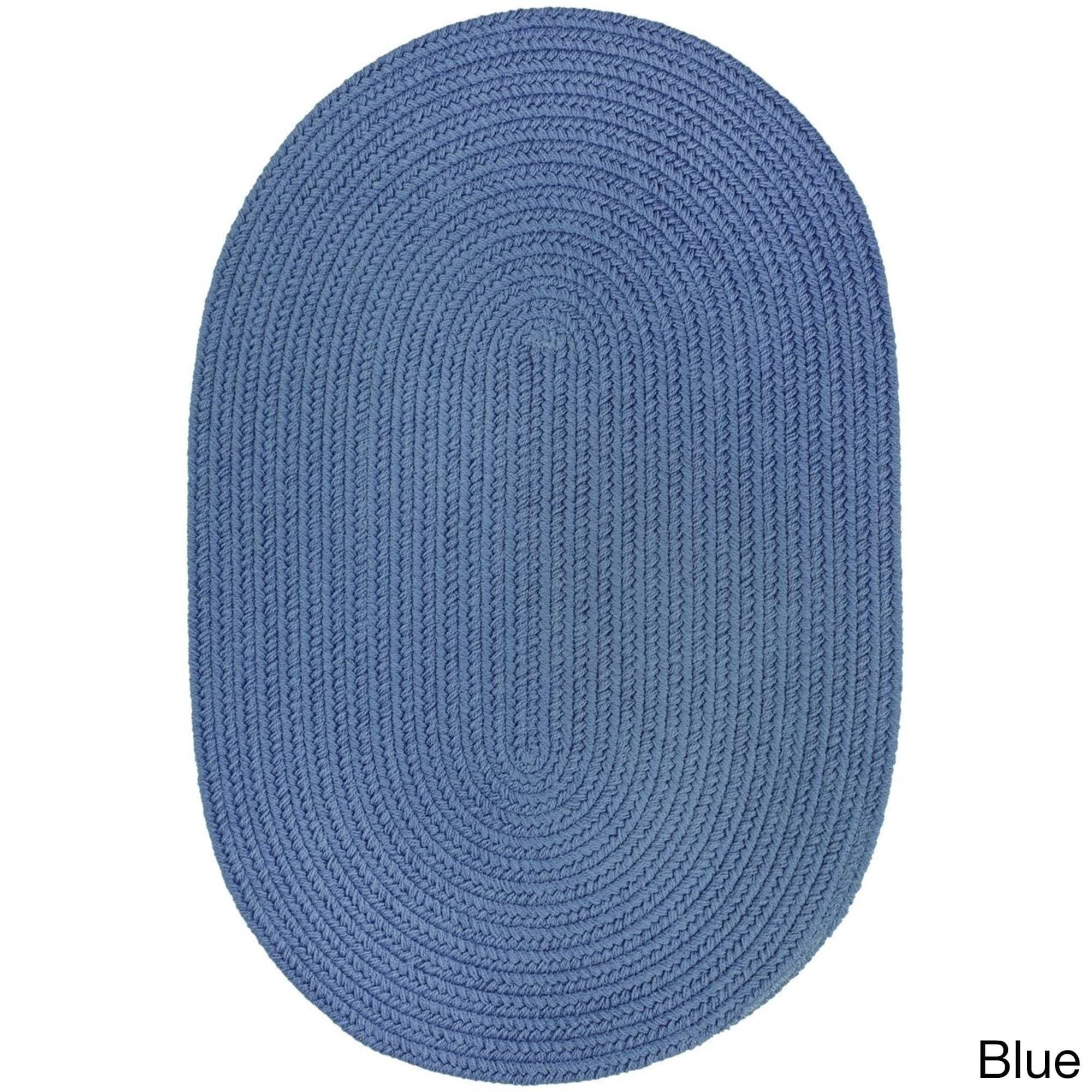 Rhody Rug Venice Indoor/Outdoor Braided Rug - Marina Blue 3' x 5' DNPRZX_VVPF