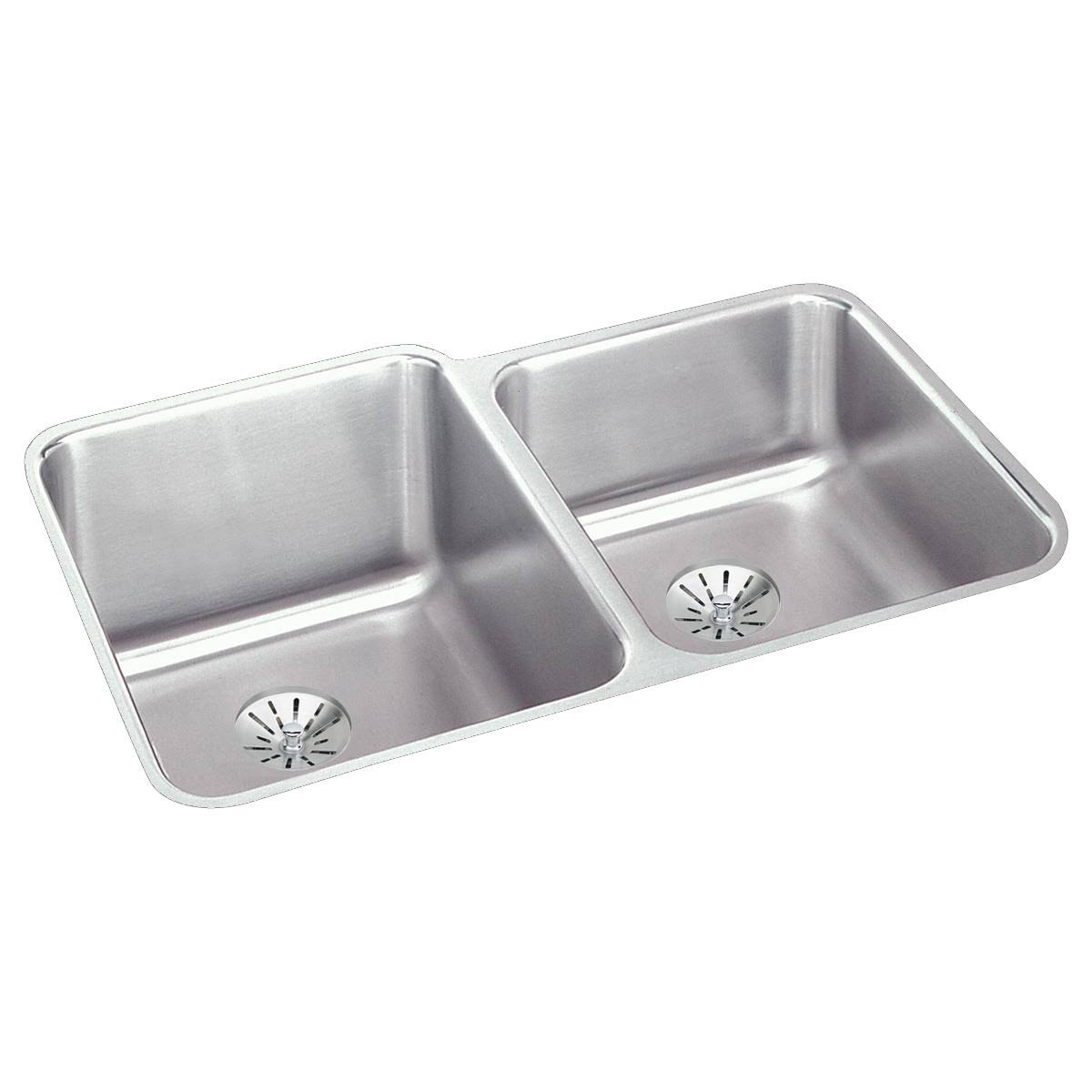 Elkay ELUHAD312055RPD Stainless Steel Double Bowl Kitchen Sink GNDUU0_TNQU
