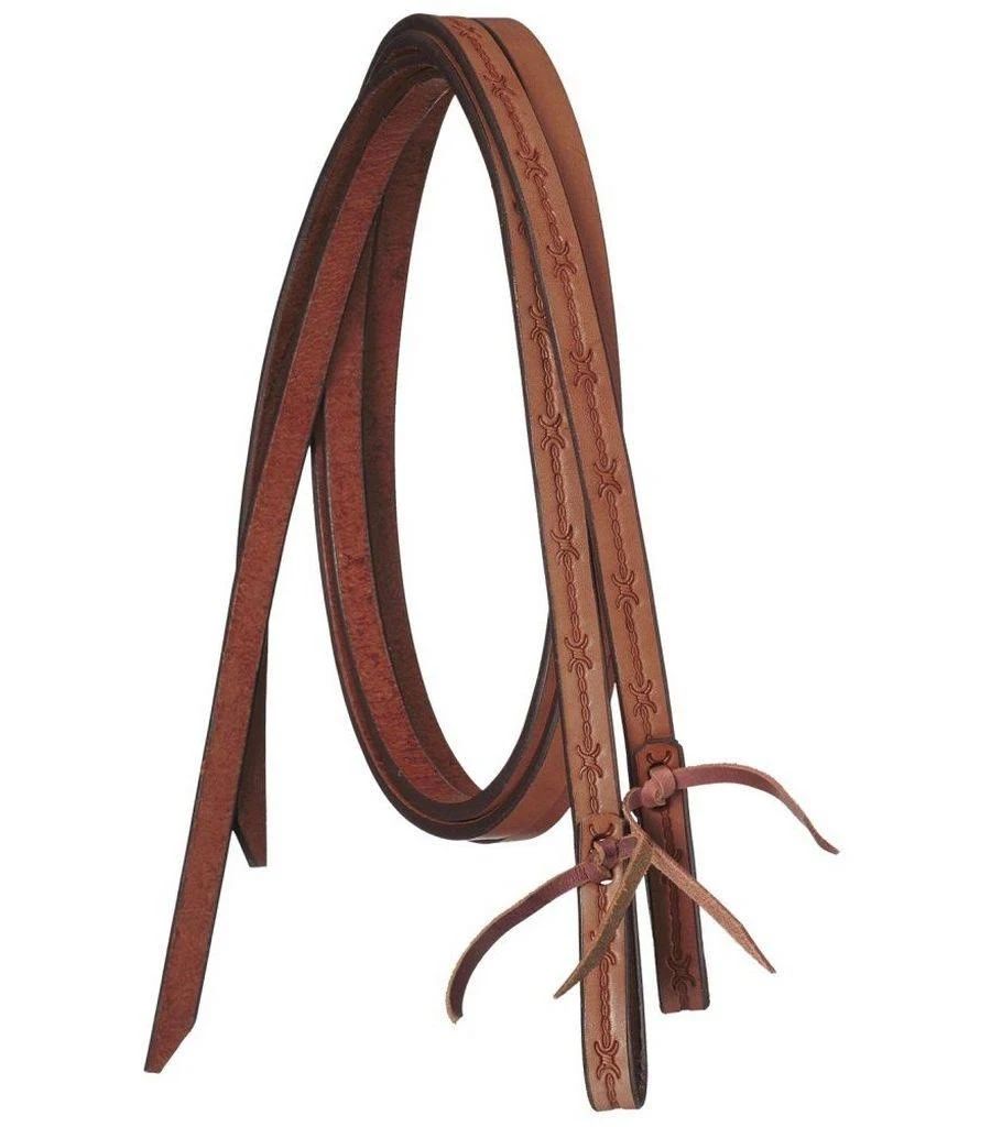 Tough-1 Premium Leather Split Reins Barbed Wire Tooled - 5/VPH2WU_5ZO2 Tough-1 Premium Leather Split Reins Barbed Wire Tooled - 5/VPH2WU_5ZO2