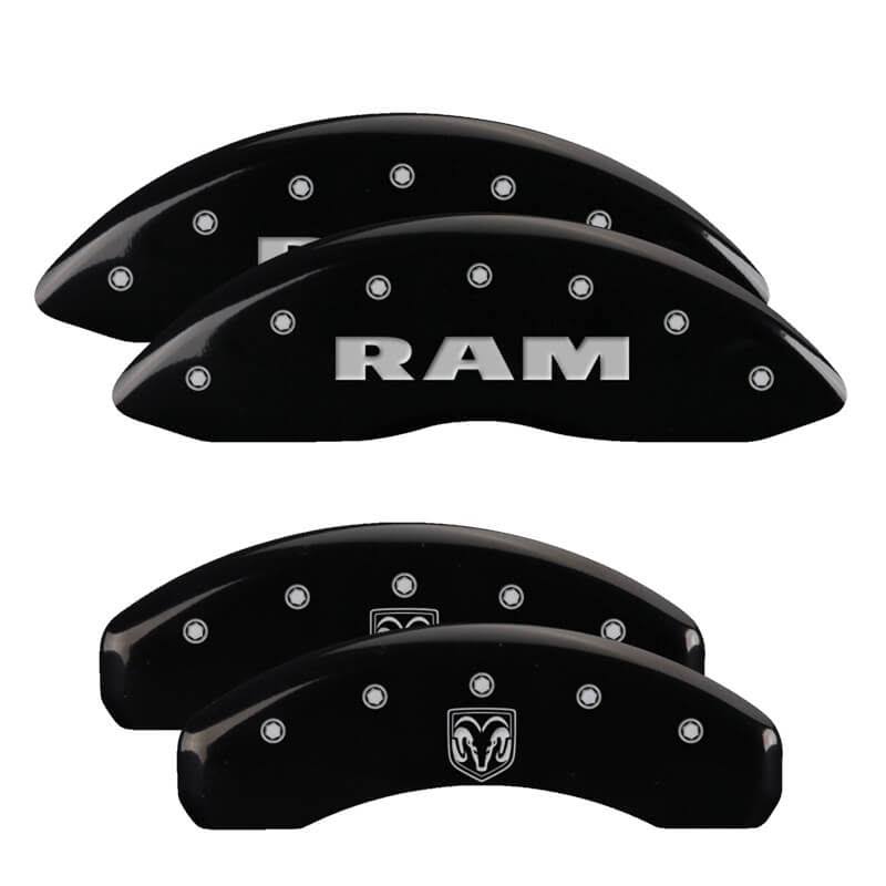 MGP 55005SRMHBK - 4 Caliper Covers Engraved Front Ram Rear Ramhead Black Finish Silver Char 2019 Ram Y4WRKF_AXEV MGP 55005SRMHBK - 4 Caliper Covers Engraved Front Ram Rear Ramhead Black Finish Silver Char 2019 Ram Y4WRKF_AXEV