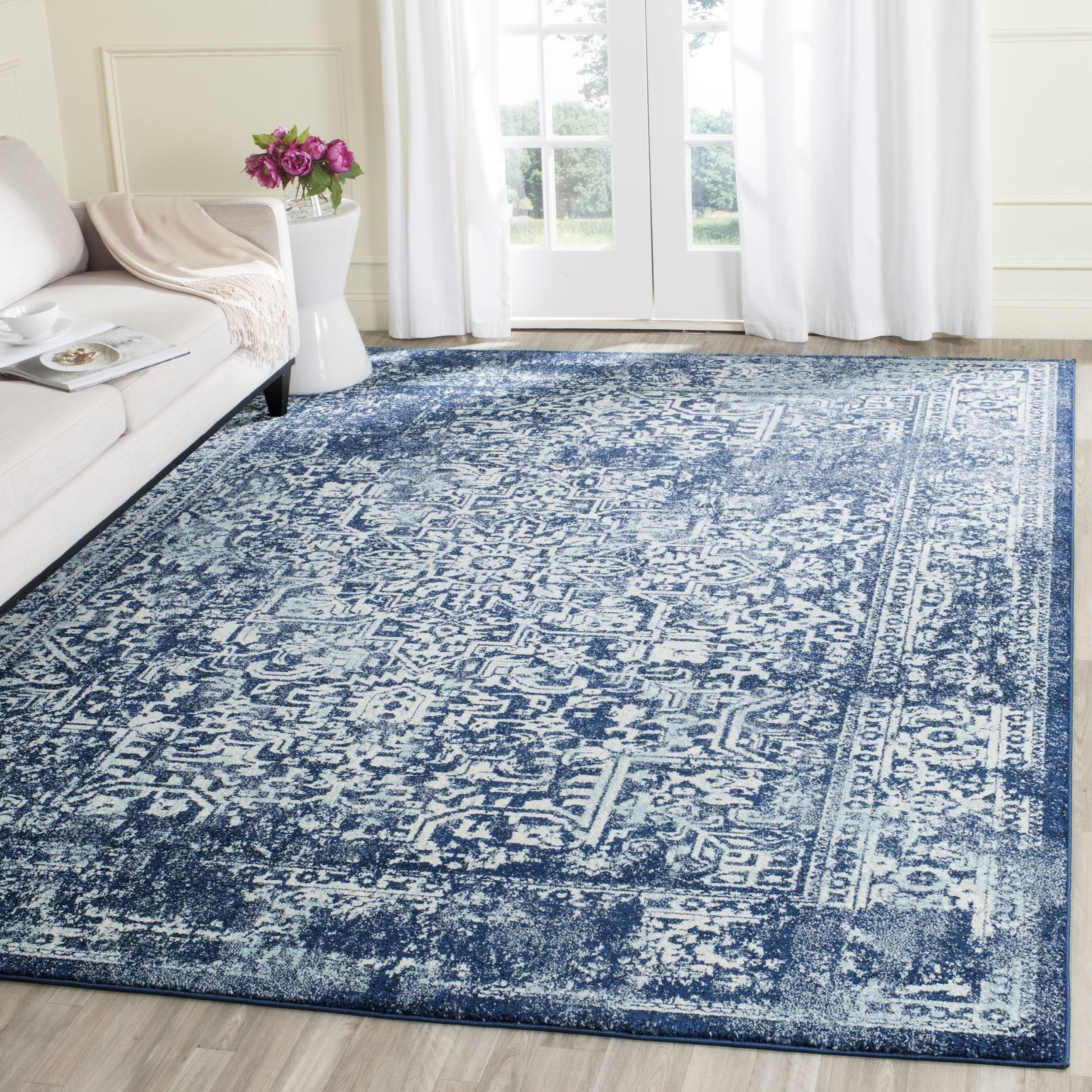 Safavieh Evoke Quinn Vintage Boho Distressed Rug - 8' x 10' - Navy/HW5T4O_IKUN Safavieh Evoke Quinn Vintage Boho Distressed Rug - 8' x 10' - Navy/HW5T4O_IKUN