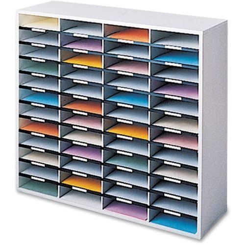 Fellowes Literature Organizer - 48 Compartment Sorter, Dove Gray - 48 Compartment(s) WJI2DU_J4XB Fellowes Literature Organizer - 48 Compartment Sorter, Dove Gray - 48 Compartment(s) WJI2DU_J4XB