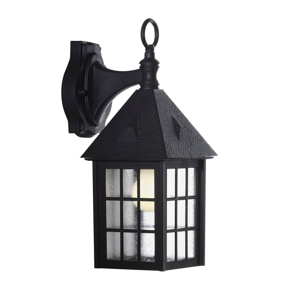 Portfolio 15.12-in H Black Medium Base (E-26) Outdoor Wall HZLMXT_TVBF Portfolio 15.12-in H Black Medium Base (E-26) Outdoor Wall HZLMXT_TVBF