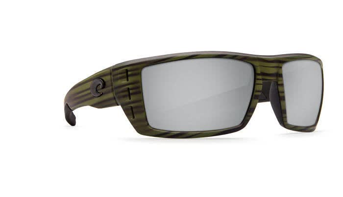 Costa Rafael Sunglasses Olive Teak / Silver Mirror - CZHNOG_XJ3K