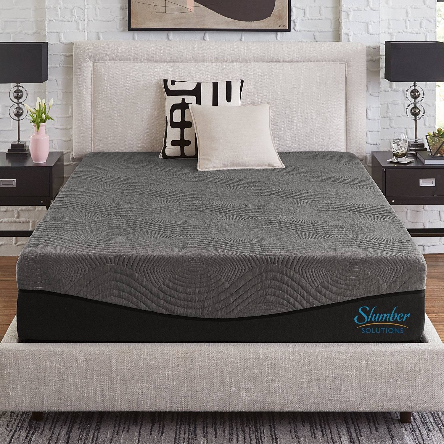 Slumber Solutions Active 10-Inch Charcoal Memory Foam Mattress ERZRN4_MNOQ Slumber Solutions Active 10-Inch Charcoal Memory Foam Mattress ERZRN4_MNOQ