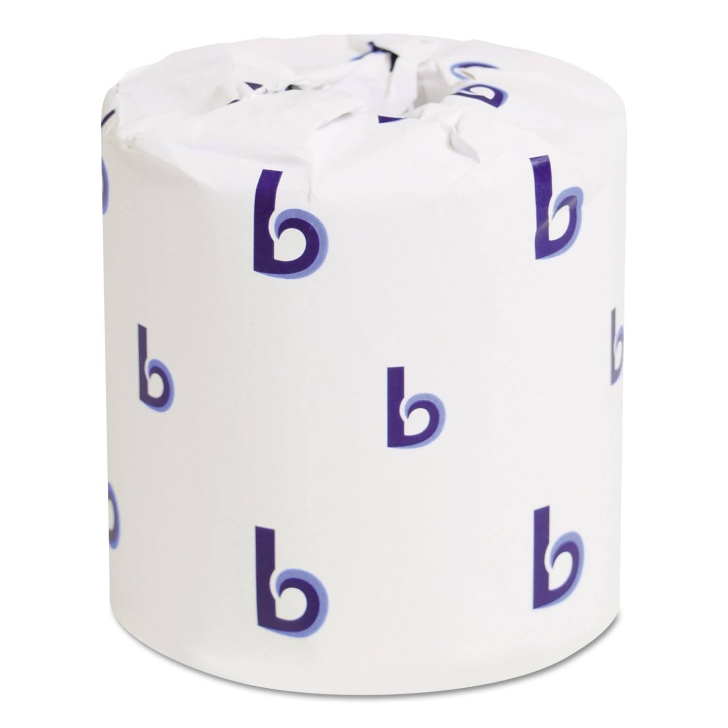 Boardwalk B6145 Bathroom Tissue, Standard, 2-Ply, White, 4 x 3 Sheet, 500 Sheets/Roll, 96/R1IQZB_D7ZE