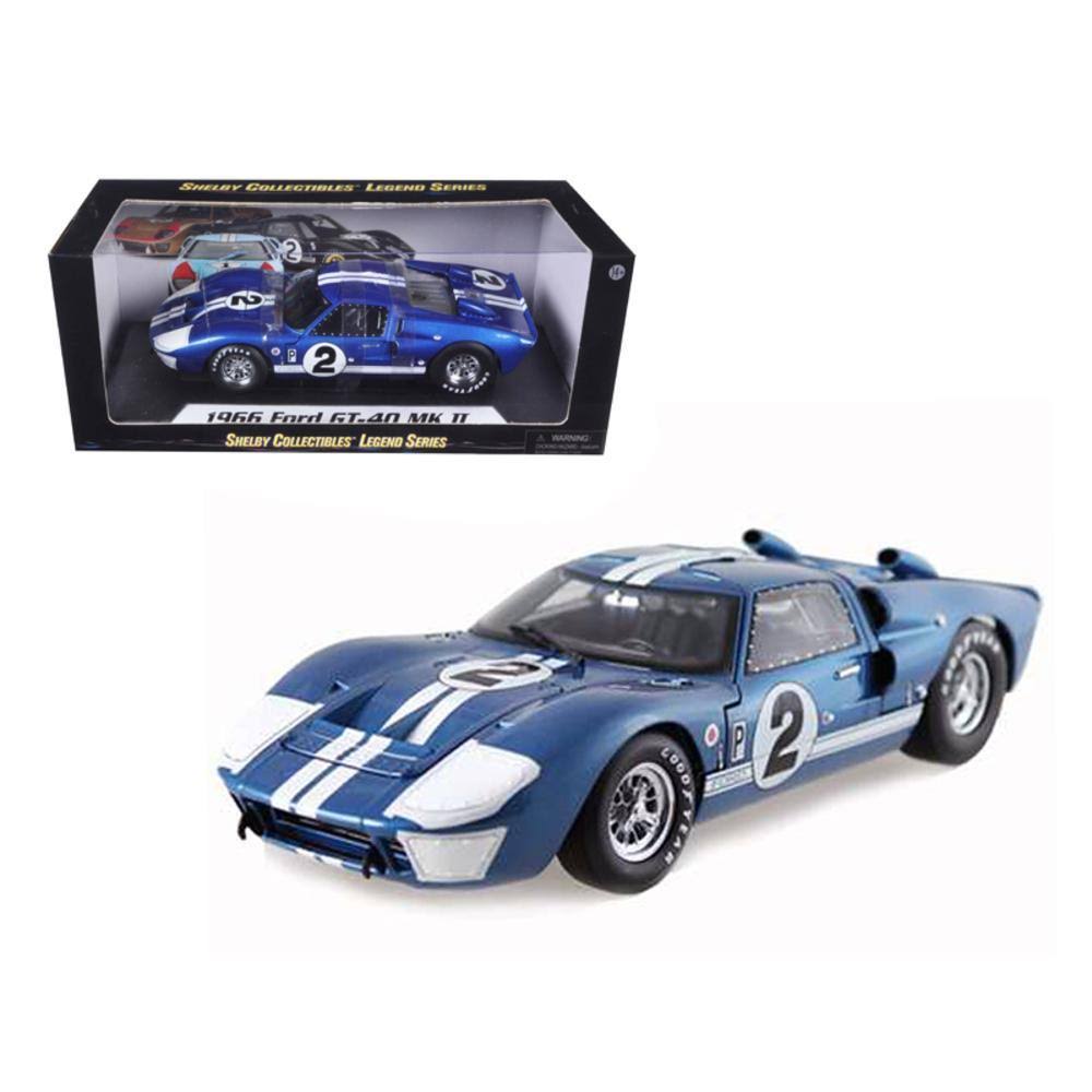 1966 Ford GT40 GT 40 Mark II #2 Blue 12 Hours of Sebring 1/18 Diecast Car Model by Shelby F8DFMJ_QEQ0 1966 Ford GT40 GT 40 Mark II #2 Blue 12 Hours of Sebring 1/18 Diecast Car Model by Shelby F8DFMJ_QEQ0