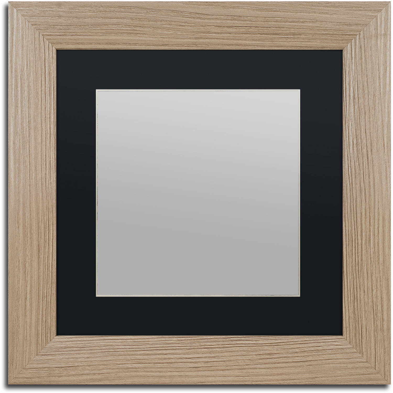 Trademark Fine Art Heavy Duty 11x11 Birch Wood Picture Frame with 7x7 Black HXPTXZ_RD0J