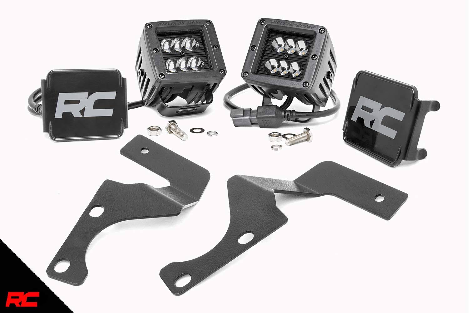 Rough Country 70796 Toyota 2-Inch LED Lower Windshield Ditch Kit (14-19 4-Runner | Black-Series w/ Spot Beam) 8TVAPH_DABC Rough Country 70796 Toyota 2-Inch LED Lower Windshield Ditch Kit (14-19 4-Runner | Black-Series w/ Spot Beam) 8TVAPH_DABC