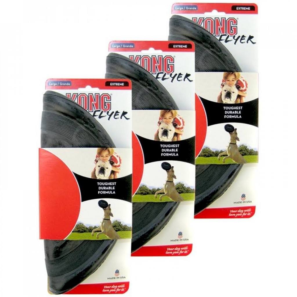 Kong Extreme Flyer Disc Dog Toy - Large Bulk - 3 Discs - (3 x 1 Pack) UVPIU4_UI6H