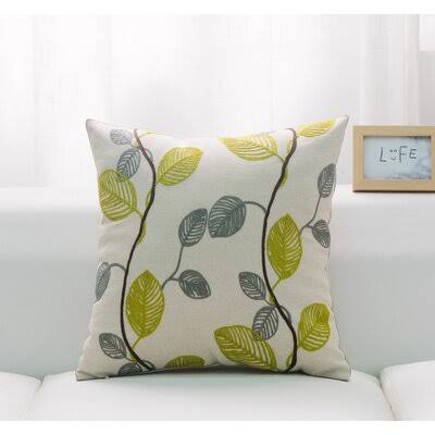 Bowmore Floral 18'' Throw Pillow Cover Red Barrel Studio Color: Lime/TT4MXI_MPVS Bowmore Floral 18'' Throw Pillow Cover Red Barrel Studio Color: Lime/TT4MXI_MPVS