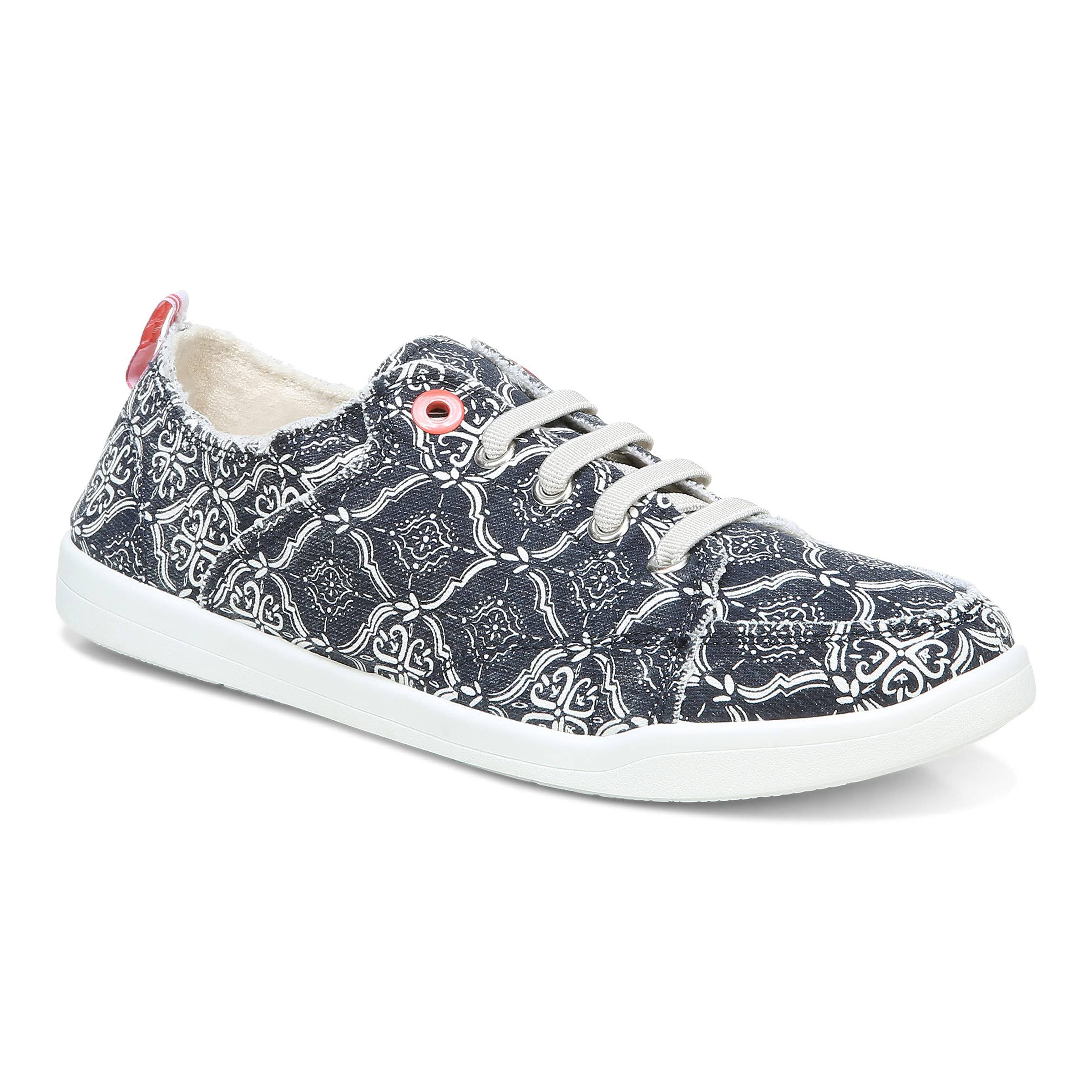 Vionic Pismo Mosaic Print Washable Lace-Up Sneakers - ZAX4OF_O28X