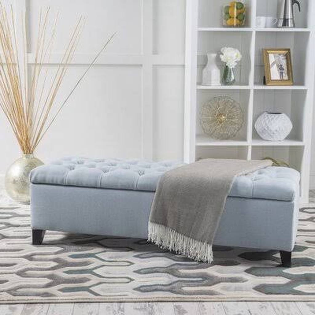 Amalfi Upholstered Flip Top Storage Bench Three Posts Color Light B9OPYX_IEA2