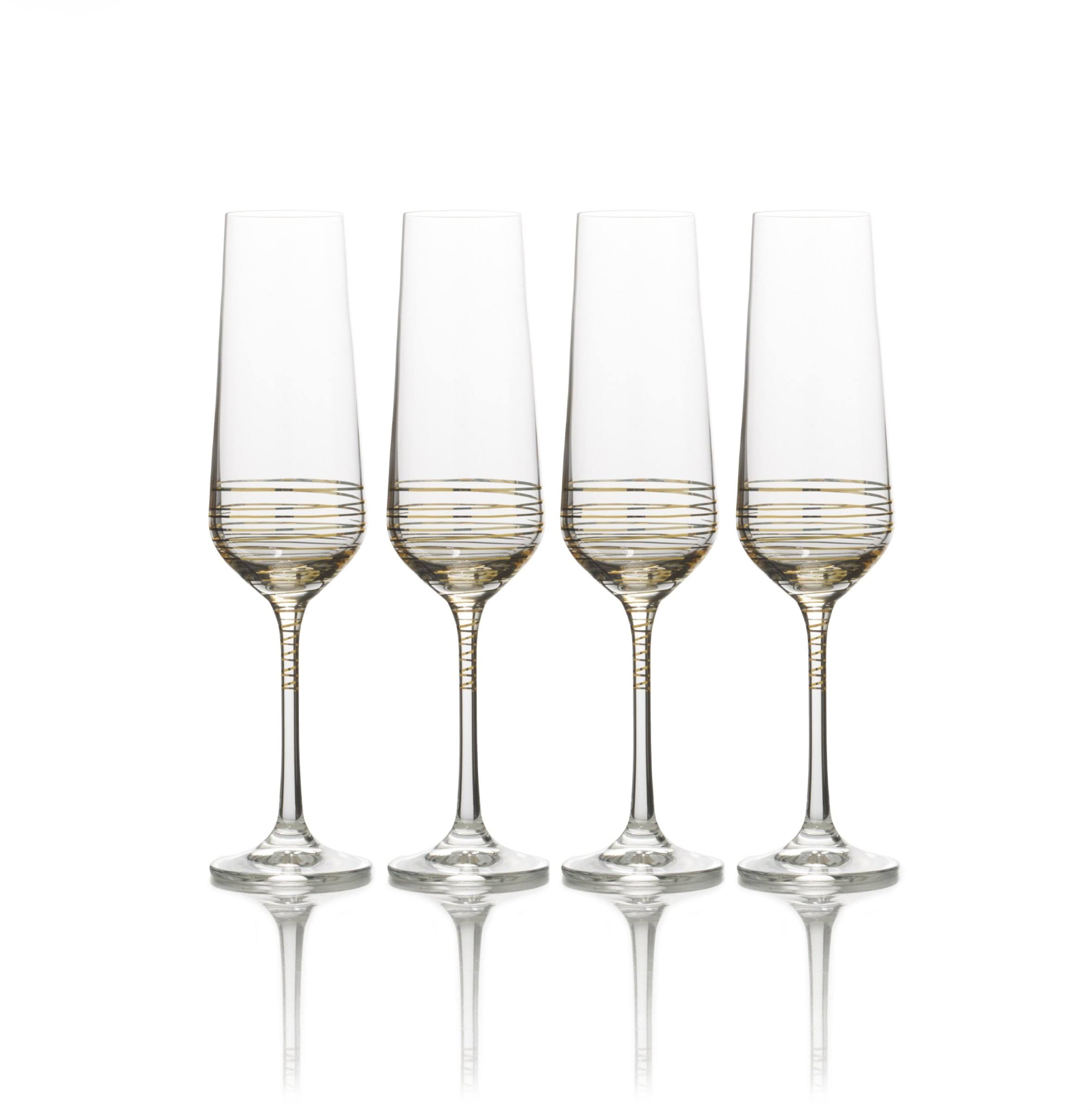Mikasa Electric Boulevard 4-pc. Champagne Flute Set - GUTEKM_UTYW