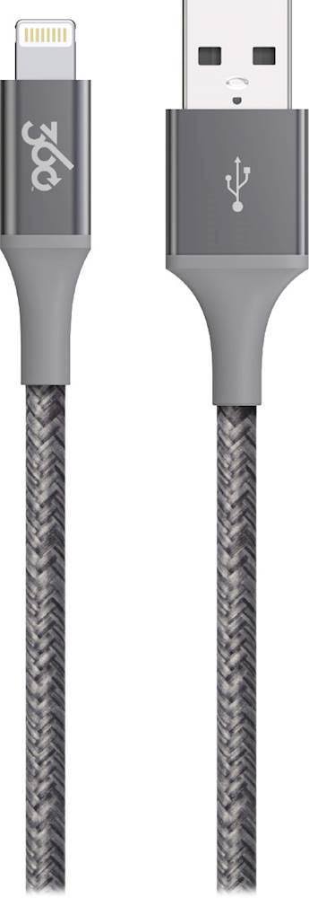 360 Habitat Premium Lightning Charging Cable Charcoal Grey, 8' 5SDGMQ_X4S5