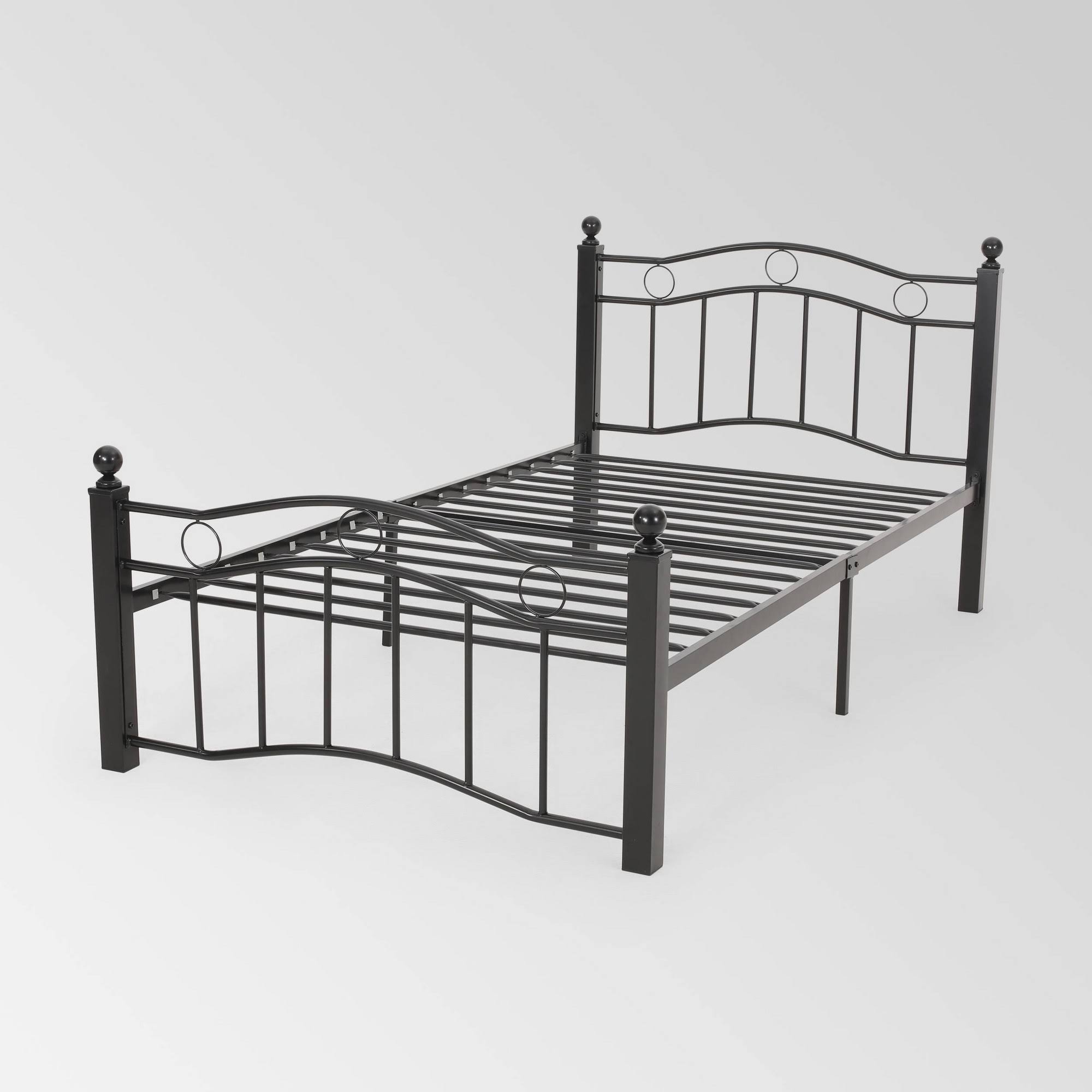 Twin Bouvardia Contemporary Iron Bed Black - Christopher Knight BXMAU1_3UCU Twin Bouvardia Contemporary Iron Bed Black - Christopher Knight BXMAU1_3UCU