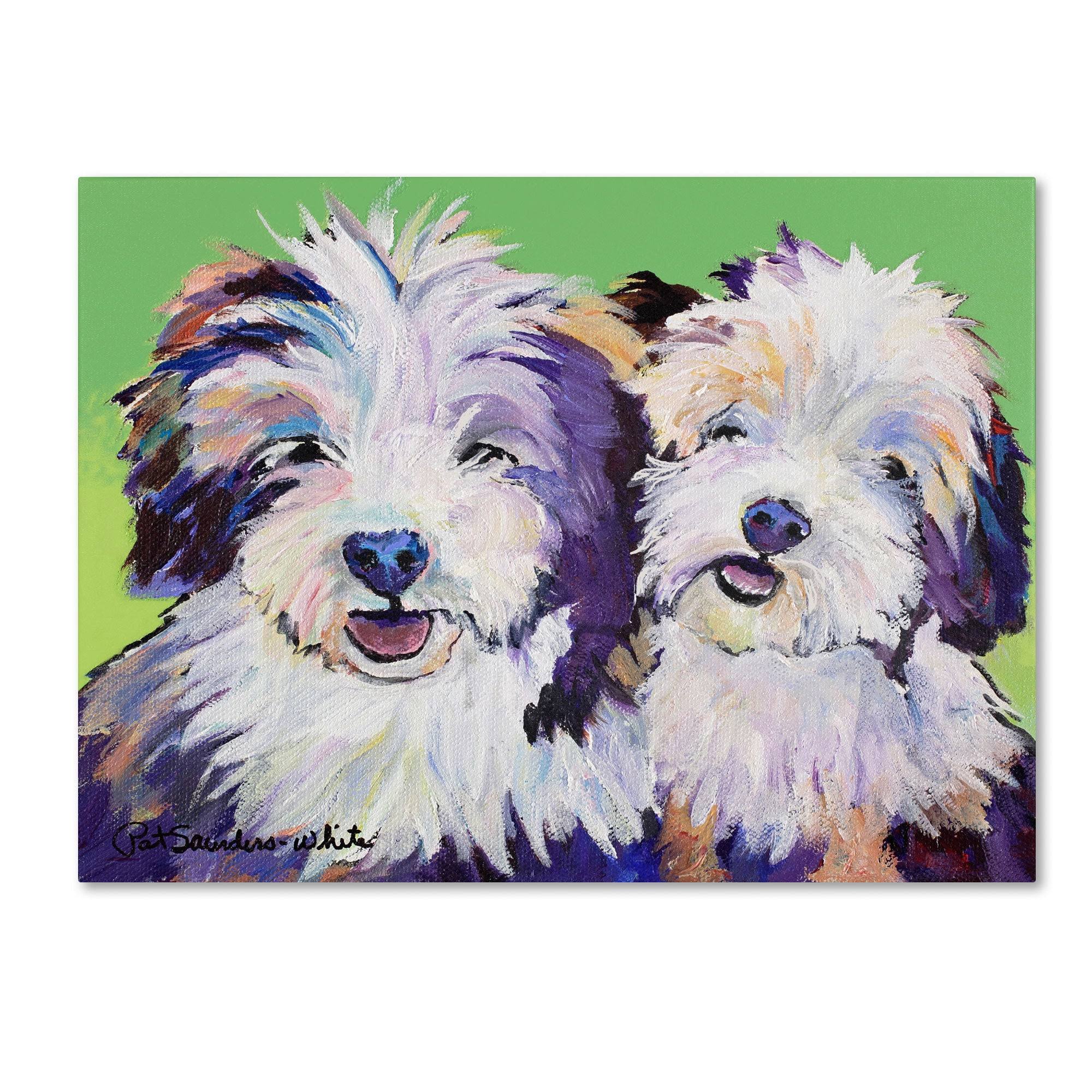 Trademark Global Pat Saunders-White 'Litter Mates' Canvas OO1XQH_OVJ3 Trademark Global Pat Saunders-White 'Litter Mates' Canvas OO1XQH_OVJ3