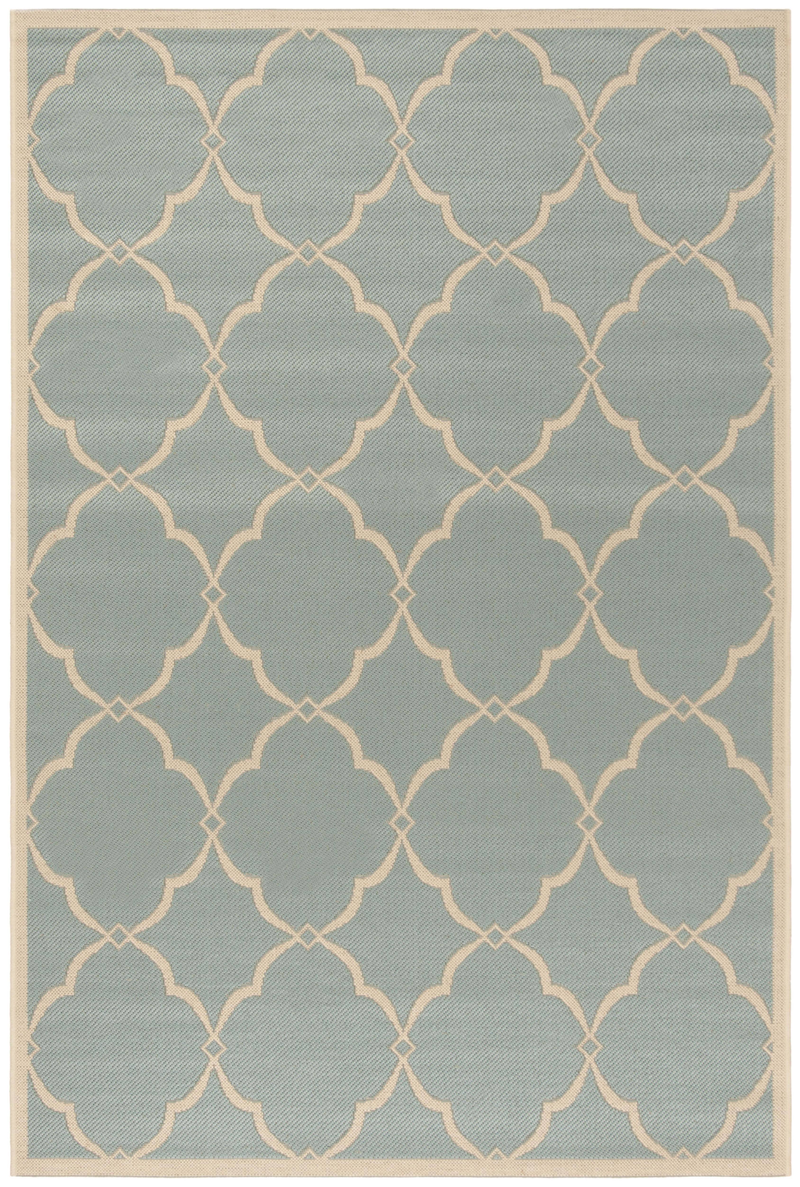 Safavieh 8' x 10' Beach House BHS125K Aqua Cream MO3E2C_DRCI Safavieh 8' x 10' Beach House BHS125K Aqua Cream MO3E2C_DRCI