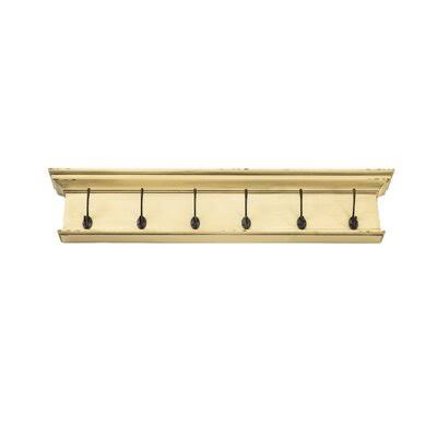 Sorrento Solid Wood 6 - Hook Wall Mounted Coat Rack Sand Stable Color: KKHUOH_Q6SY Sorrento Solid Wood 6 - Hook Wall Mounted Coat Rack Sand Stable Color: KKHUOH_Q6SY