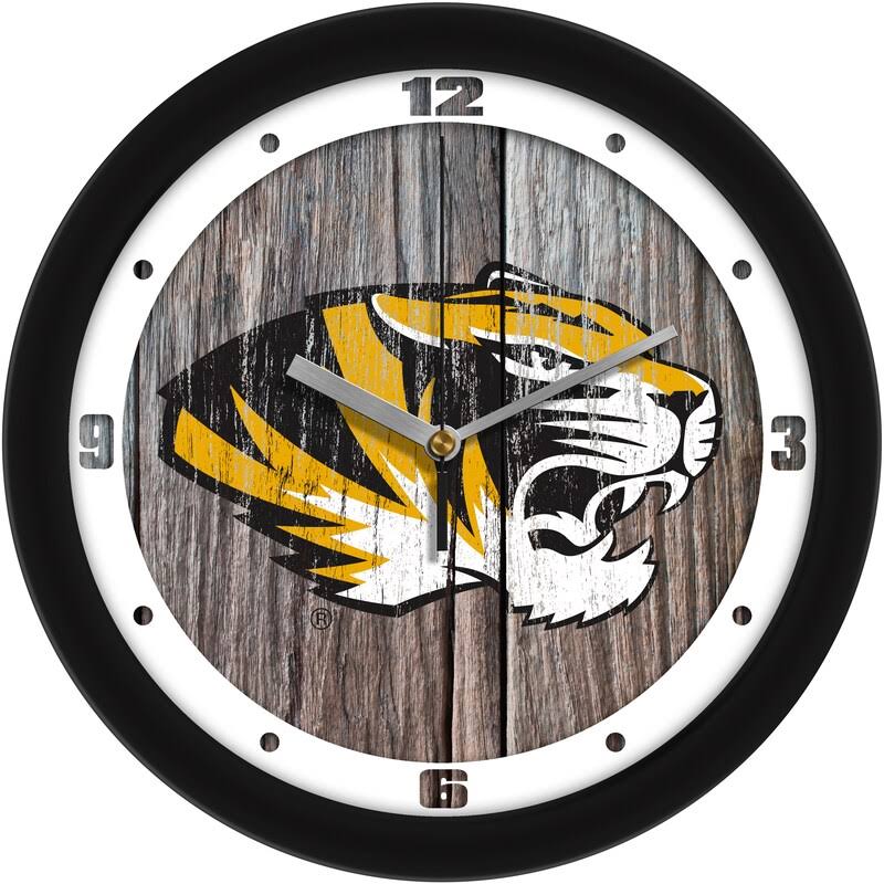 Suntime ST-CO3-MOT-WWCLOCK Missouri Tigers Weathered Wood Wall ADDNJ0_APRT Suntime ST-CO3-MOT-WWCLOCK Missouri Tigers Weathered Wood Wall ADDNJ0_APRT