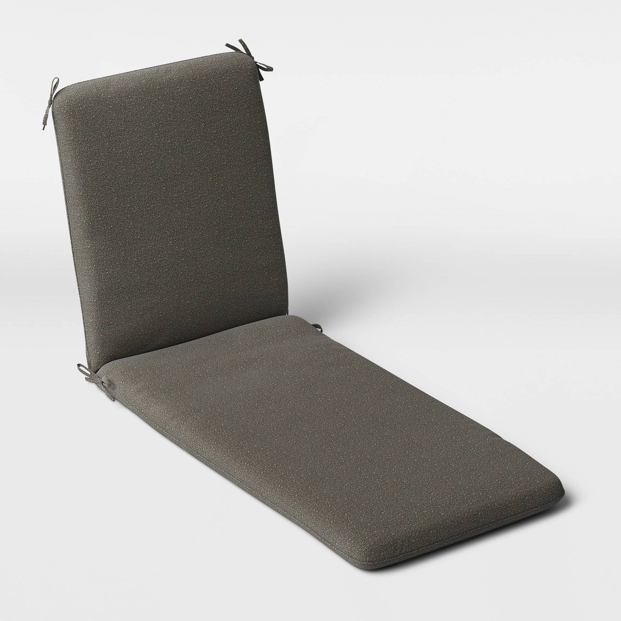 Outdoor Chaise Cushion DuraSeason Fabric Graphite - Project OTV4DP_4PBG
