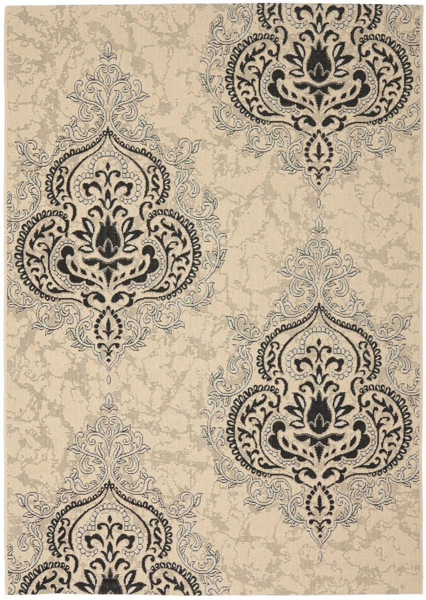 Safavieh Courtyard Area Rug CY7926 Creme / Black, 9' x 12' T2INWR_PQBO Safavieh Courtyard Area Rug CY7926 Creme / Black, 9' x 12' T2INWR_PQBO