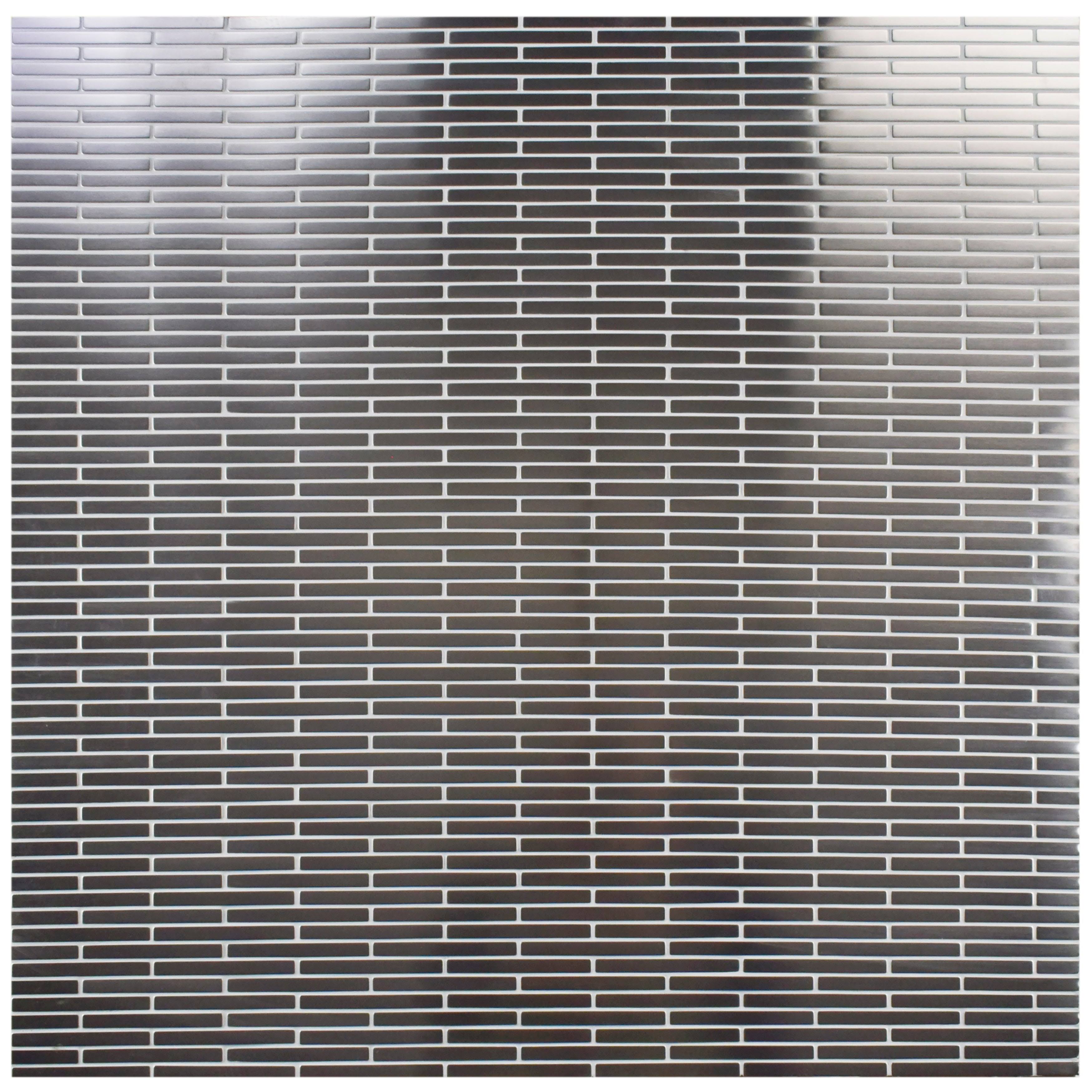 SomerTile 11.75x12-in Anvil Steel Brick Metal Over Ceramic Mosaic Tiles (Pack of 10) TE8CQZ_AH6Y SomerTile 11.75x12-in Anvil Steel Brick Metal Over Ceramic Mosaic Tiles (Pack of 10) TE8CQZ_AH6Y