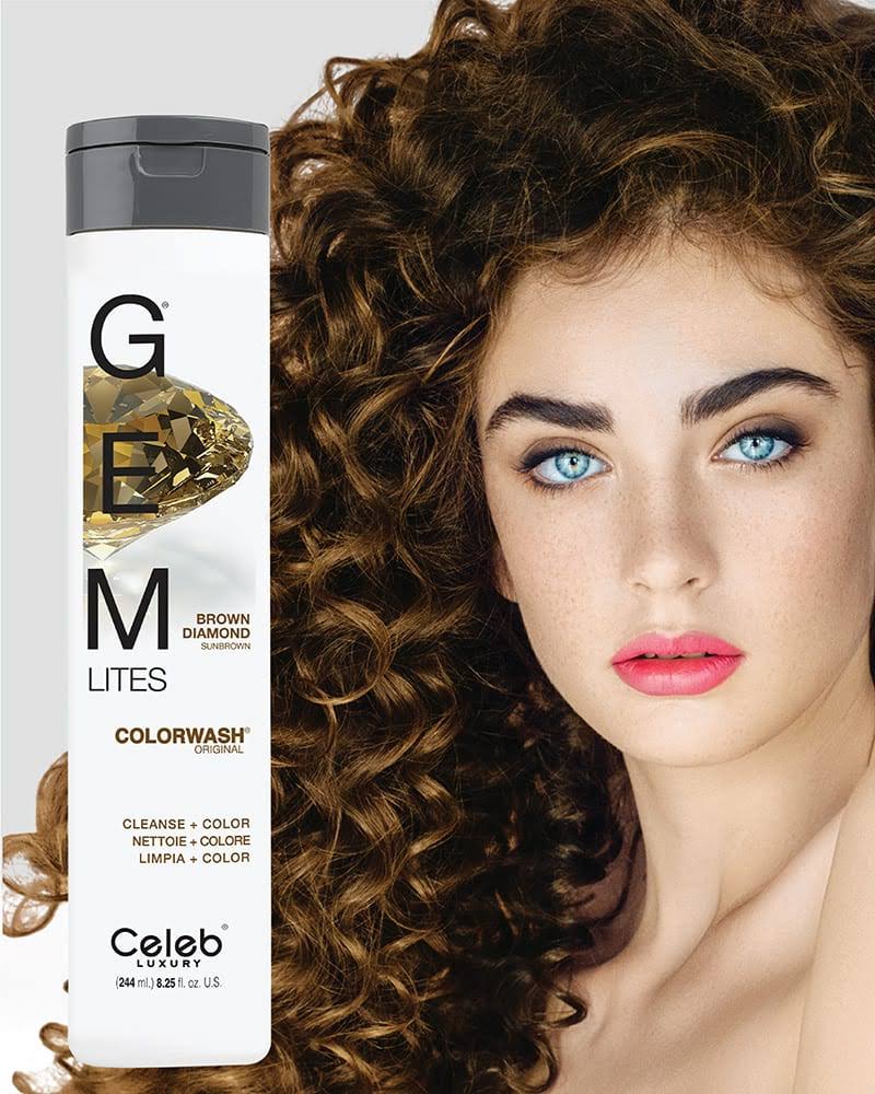 Sunny Brown Hair Color Shampoo - Celeb Luxury Gem Lites Brown Diamond IGQKZS_OWGA Sunny Brown Hair Color Shampoo - Celeb Luxury Gem Lites Brown Diamond IGQKZS_OWGA